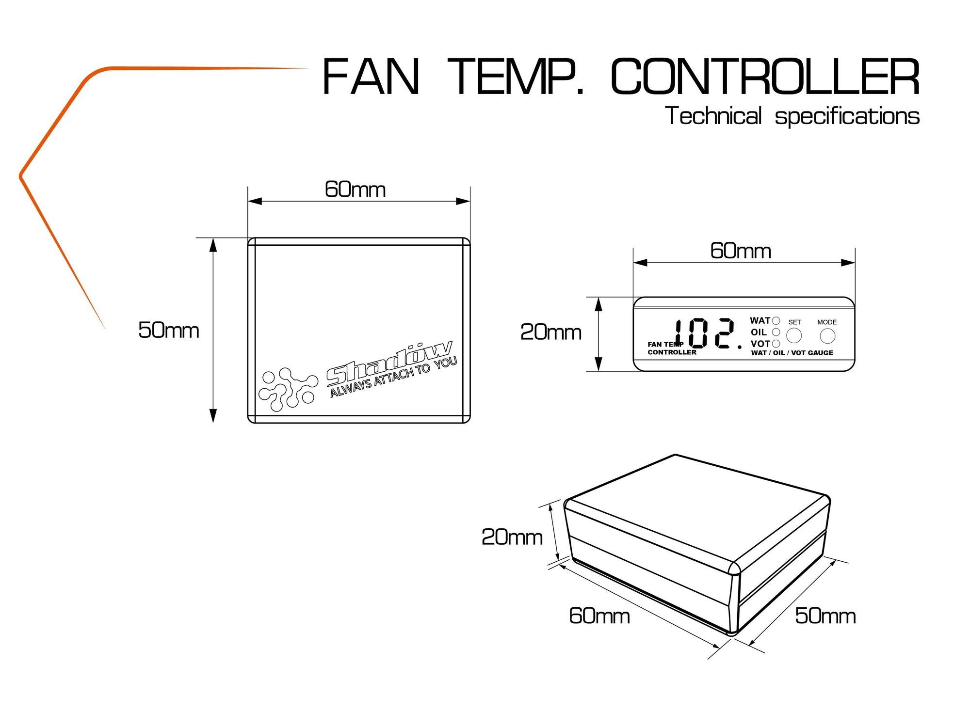 specifiche del controller di temperatura della ventola 20240301