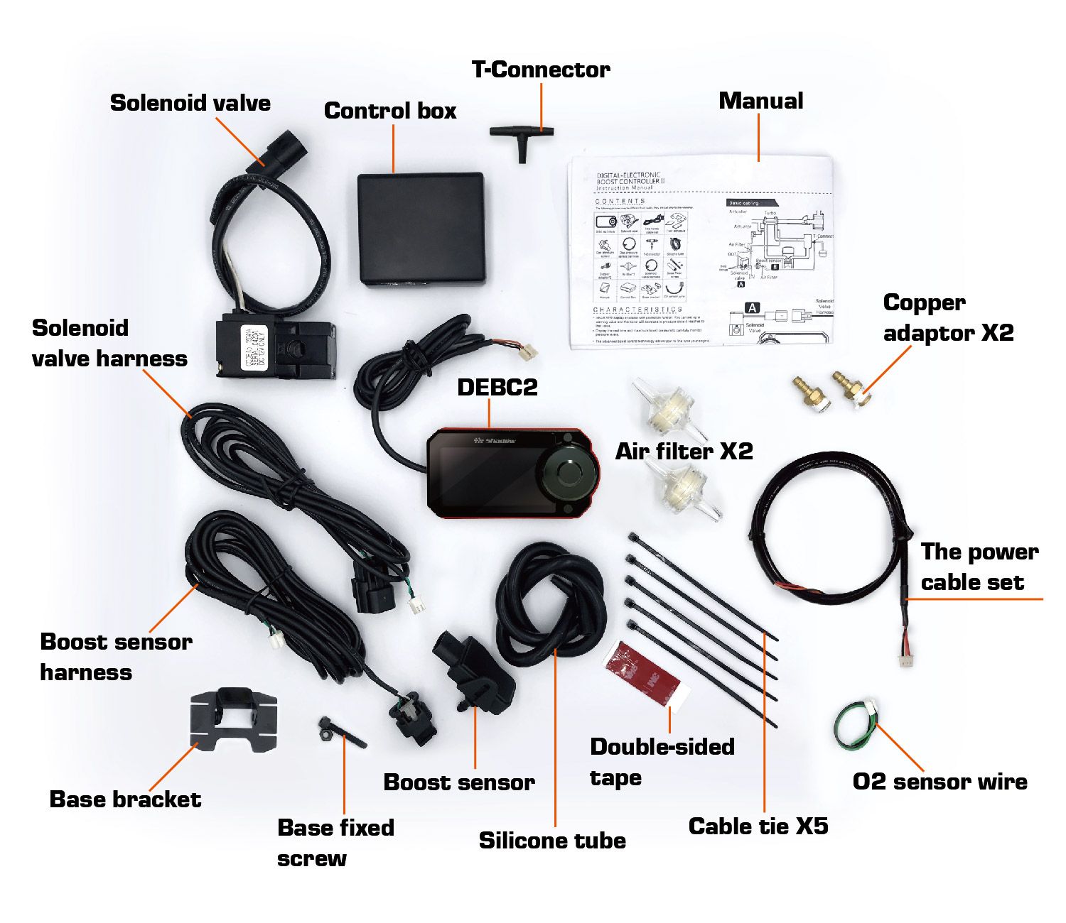 Zawartość cyfrowego elektronicznego kontrolera ciśnienia Shadow