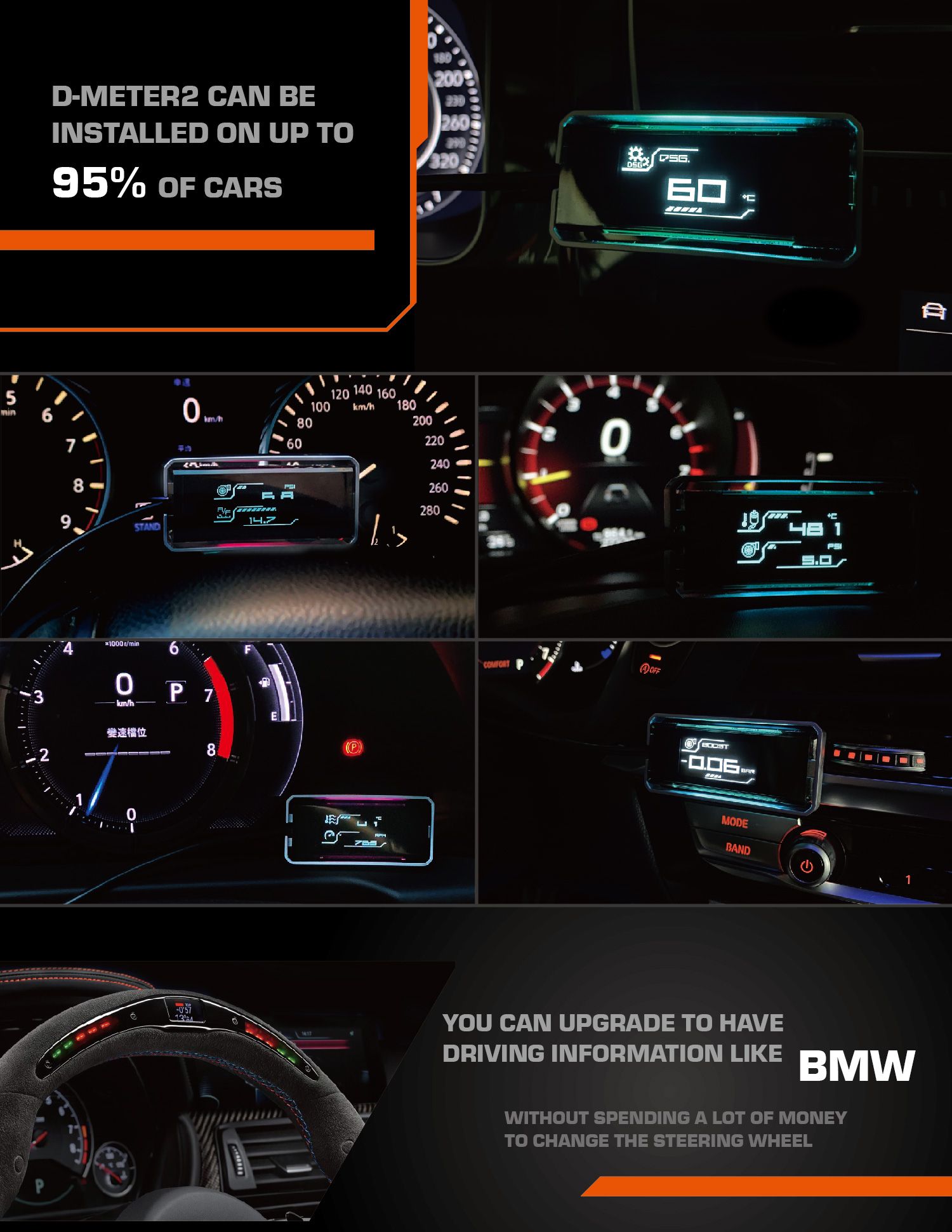 Vous pouvez mettre à niveau pour avoir des informations de conduite comme BMW