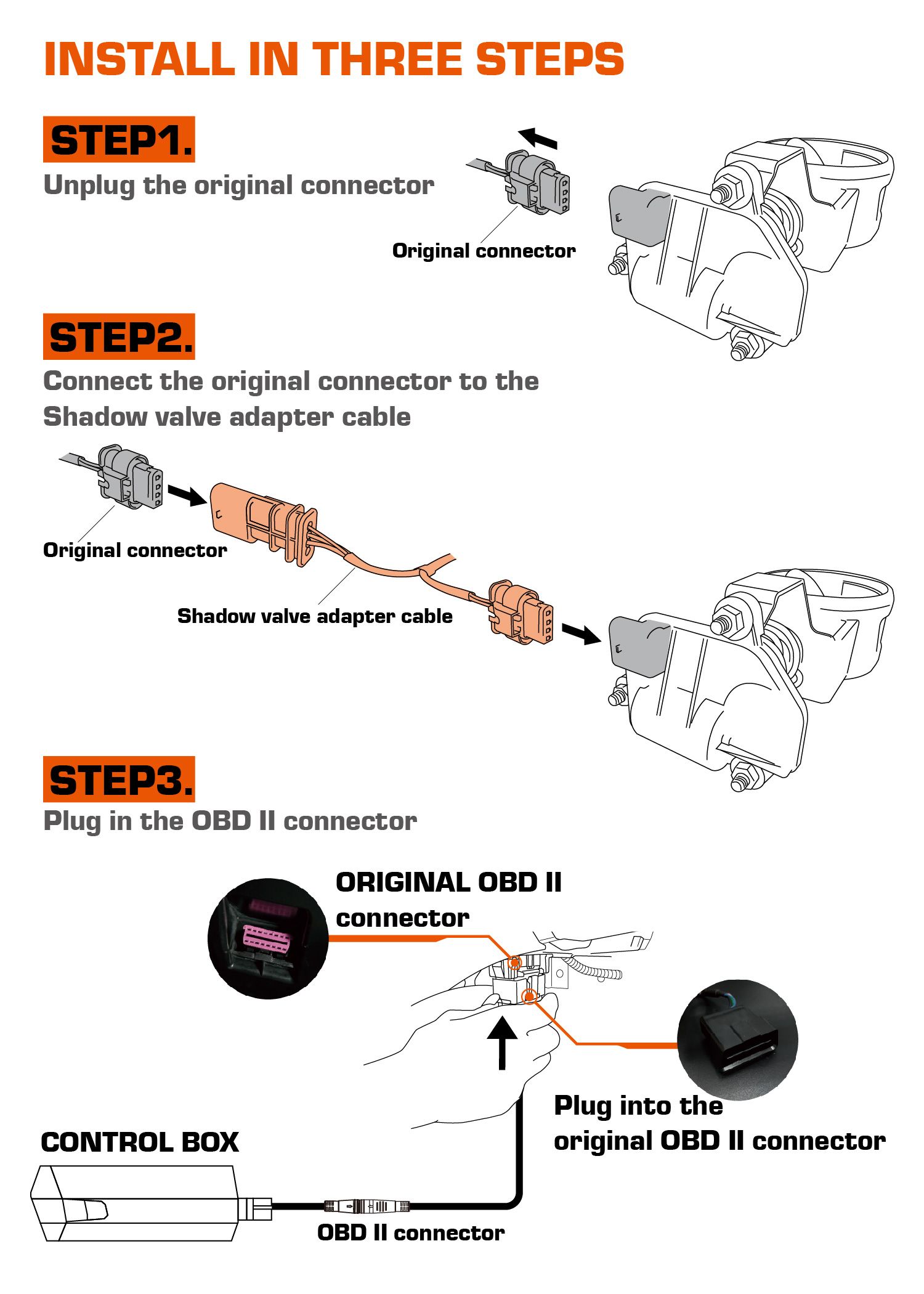 Shadow電子式エキゾーストバルブコントローラーIIインストール