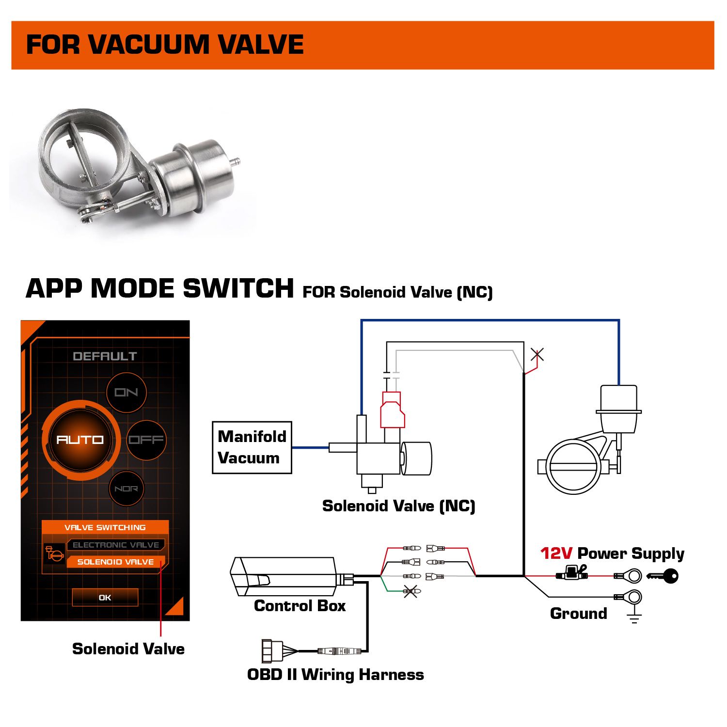 Shadow Contrôleur de valve d'échappement électronique - peut être utilisé dans une valve d'échappement sous vide