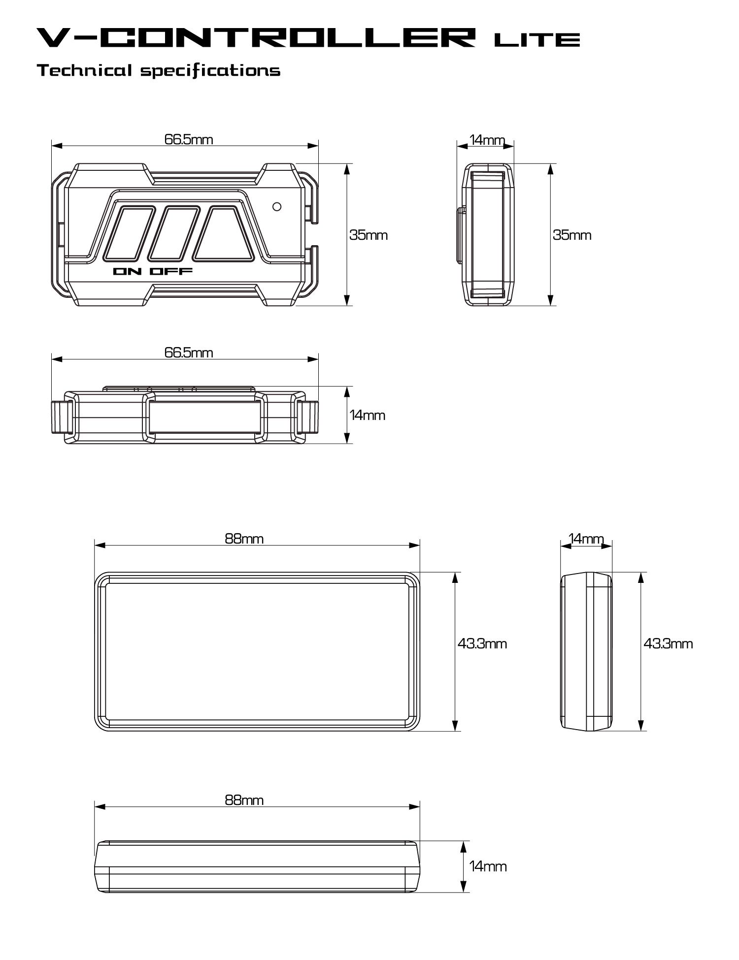 Spécifications techniques LITE