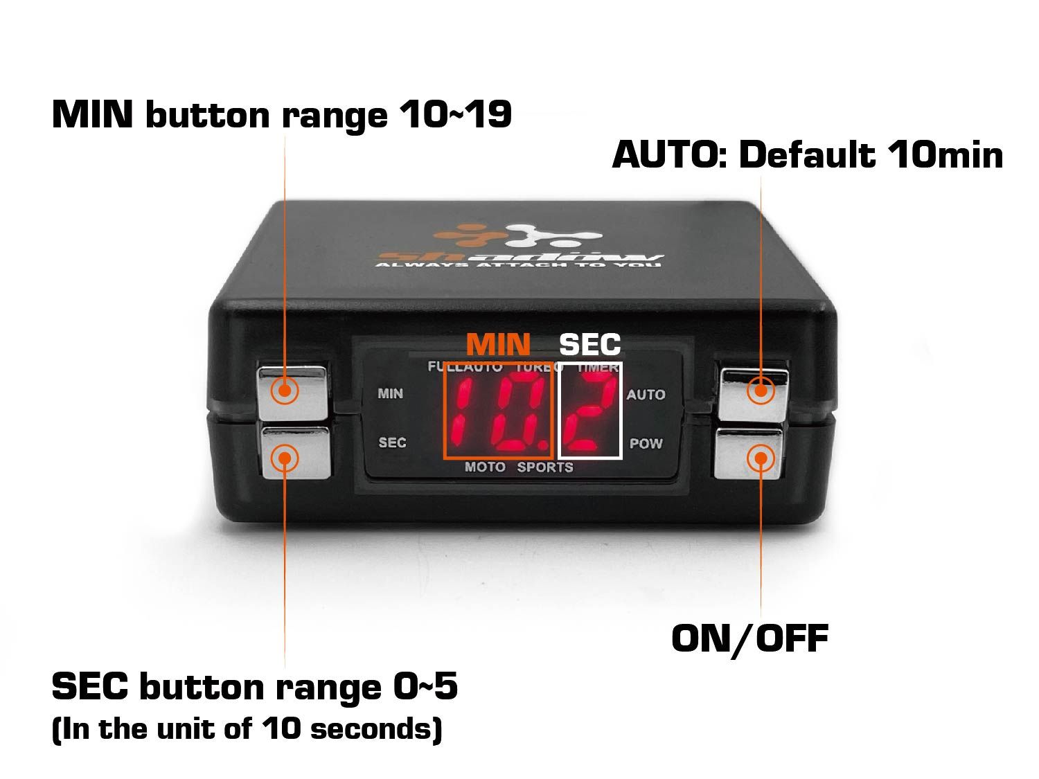 Turbo timer button function