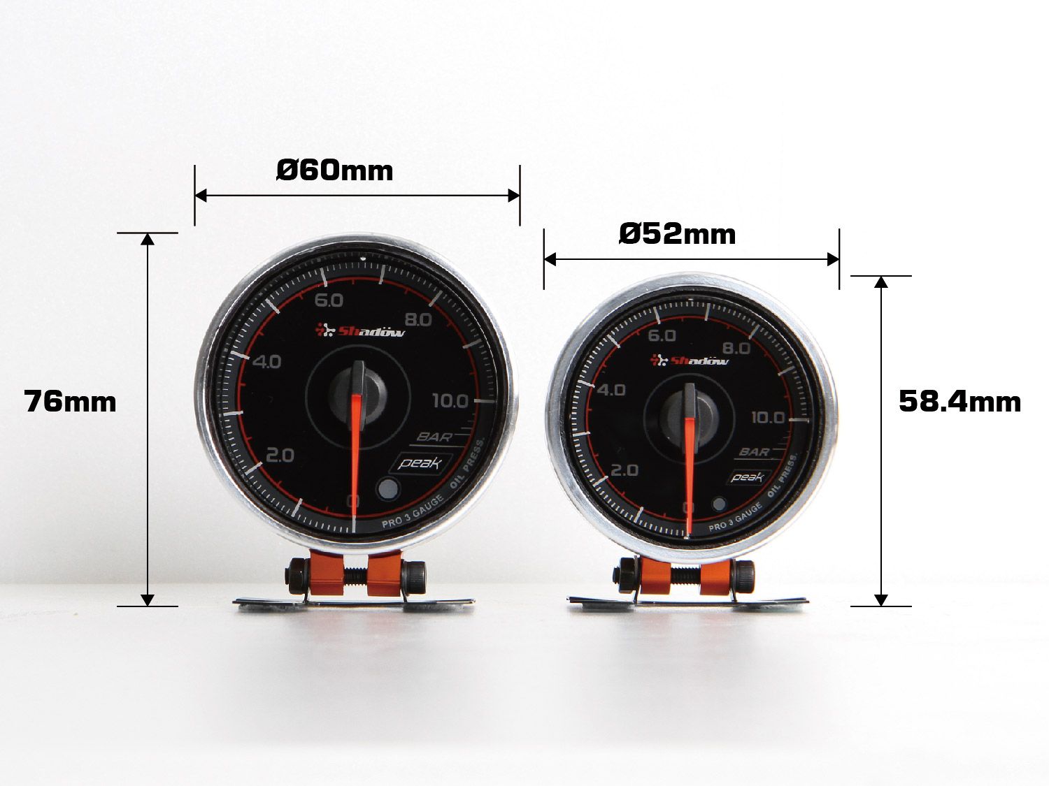 Shadow PRO3 racing gauge The racing watch comes in two Specifications