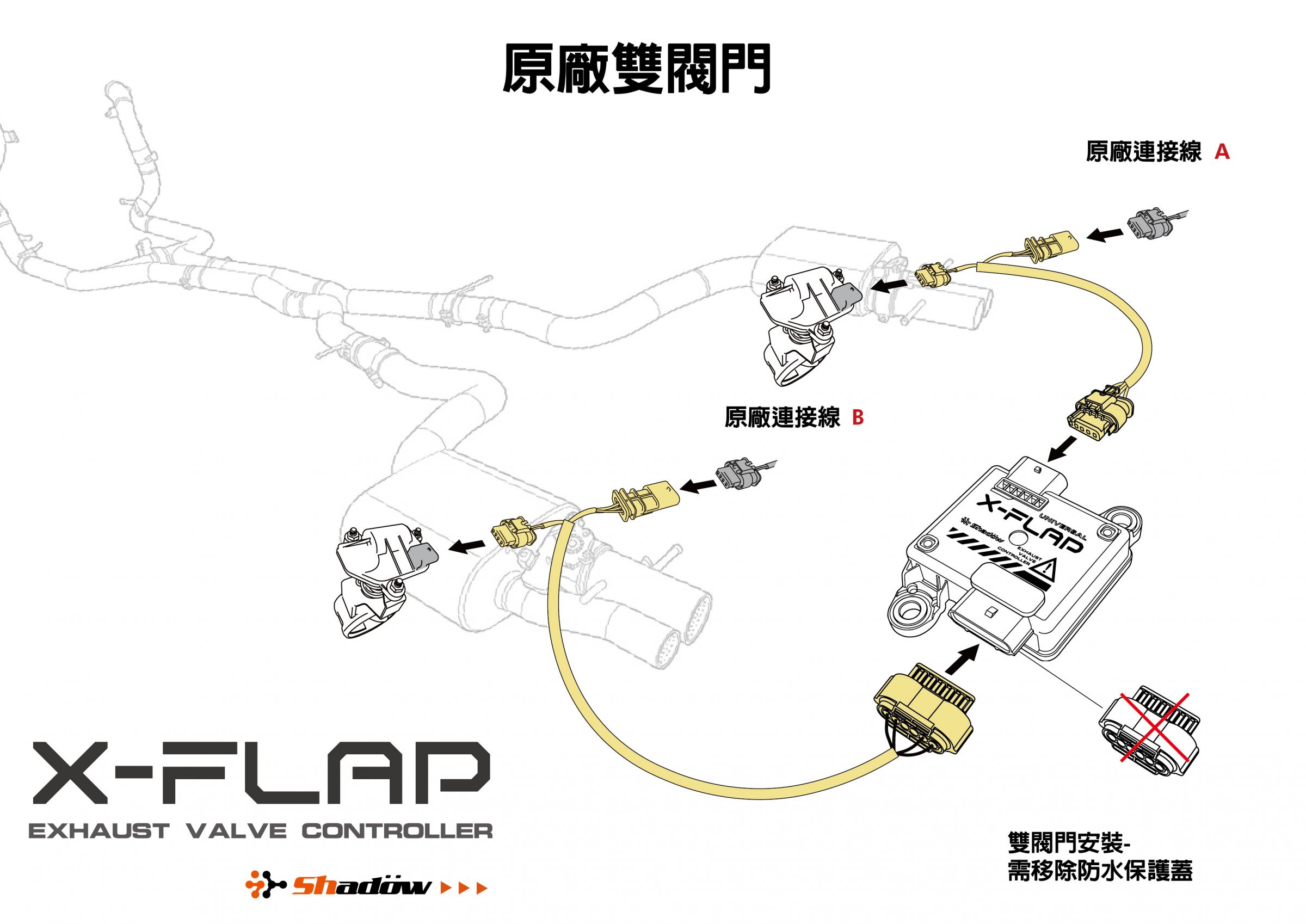X-FLAP_Wiring_Diagram_OEM_Dual-Valve_CH_20260722 X-FLAP_Wiring_Diagram_OEM_Dual-Valve_CH_20260722