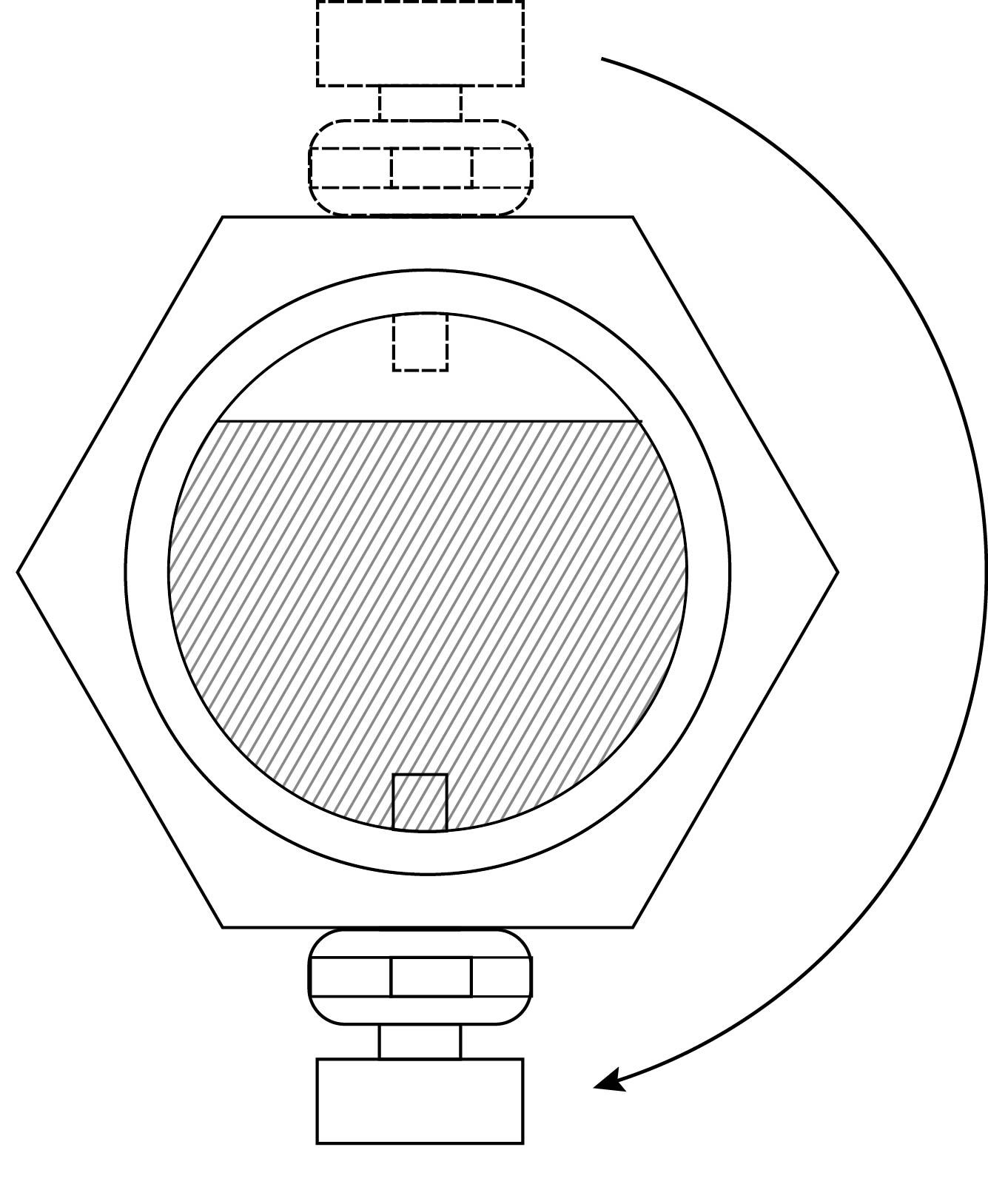 advice to install the water temperature sensor adapter position